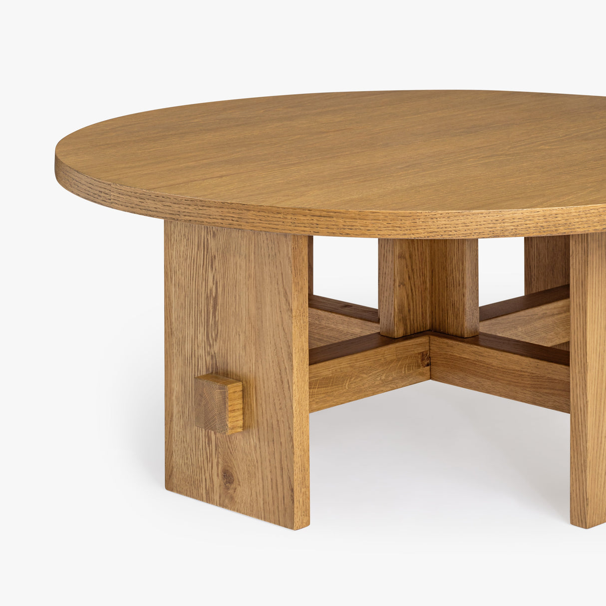 Saguaro Round Oak Coffee Table by Co.House Designs at Eve Furniture