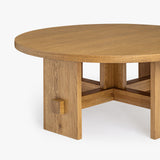 Saguaro Round Oak Coffee Table by Co.House Designs at Eve Furniture
