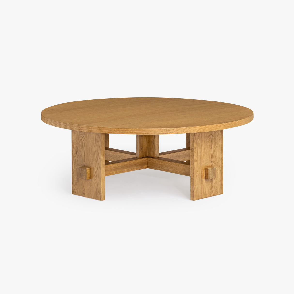 Saguaro Round Oak Coffee Table by Co.House Designs at Eve Furniture
