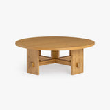 Saguaro Round Oak Coffee Table by Co.House Designs at Eve Furniture