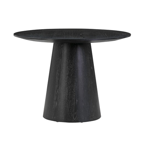 Sahara Black Oak 41" Round Dining Table by TOV Furniture at Eve Furniture
