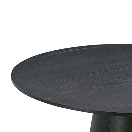 Sahara Black Oak 41" Round Dining Table by TOV Furniture at Eve Furniture