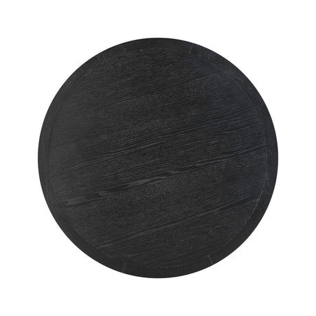 Sahara Black Oak 41" Round Dining Table by TOV Furniture at Eve Furniture
