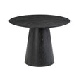 Sahara Black Oak 41" Round Dining Table by TOV Furniture at Eve Furniture