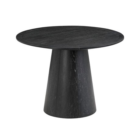 Sahara Black Oak 41" Round Dining Table by TOV Furniture at Eve Furniture