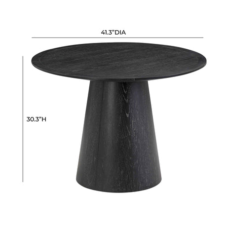 Sahara Round Oak Dining Table (41"-60") by TOV Furniture at Eve Furniture
