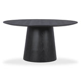 Sahara Round Oak Dining Table (41"-60") by TOV Furniture at Eve Furniture