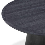 Sahara Round Oak Dining Table (41"-60") by TOV Furniture at Eve Furniture