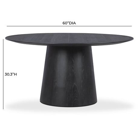 Sahara Round Oak Dining Table (41"-60") by TOV Furniture at Eve Furniture