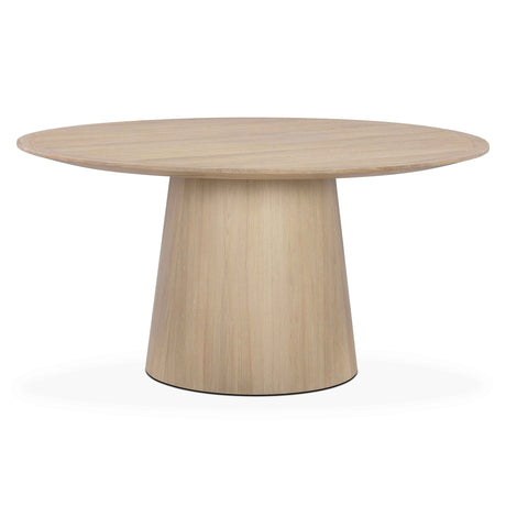 Sahara Round Oak Dining Table (41"-60") by TOV Furniture at Eve Furniture