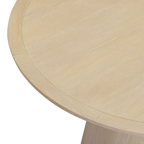 Sahara Round Oak Dining Table (41"-60") by TOV Furniture at Eve Furniture