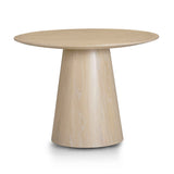Sahara Round Oak Dining Table (41"-60") by TOV Furniture at Eve Furniture