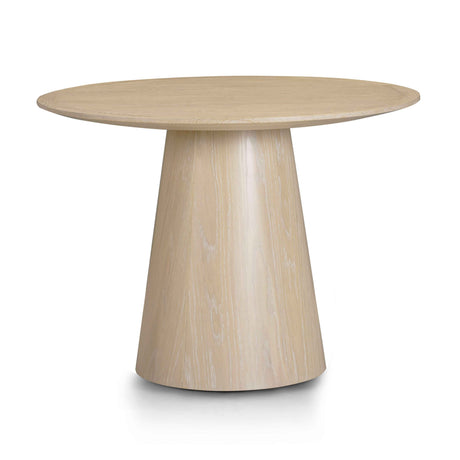 Sahara Round Oak Dining Table (41"-60") by TOV Furniture at Eve Furniture