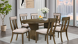Saige Brown Dining Room Set by Cosmos Furniture at Eve Furniture