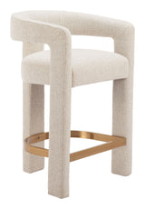 Saiko Beige Barstool by Zuomod at Eve Furniture