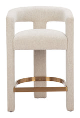 Saiko Beige Barstool by Zuomod at Eve Furniture