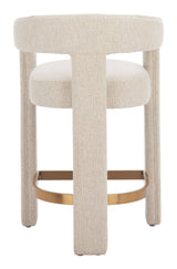 Saiko Beige Barstool by Zuomod at Eve Furniture