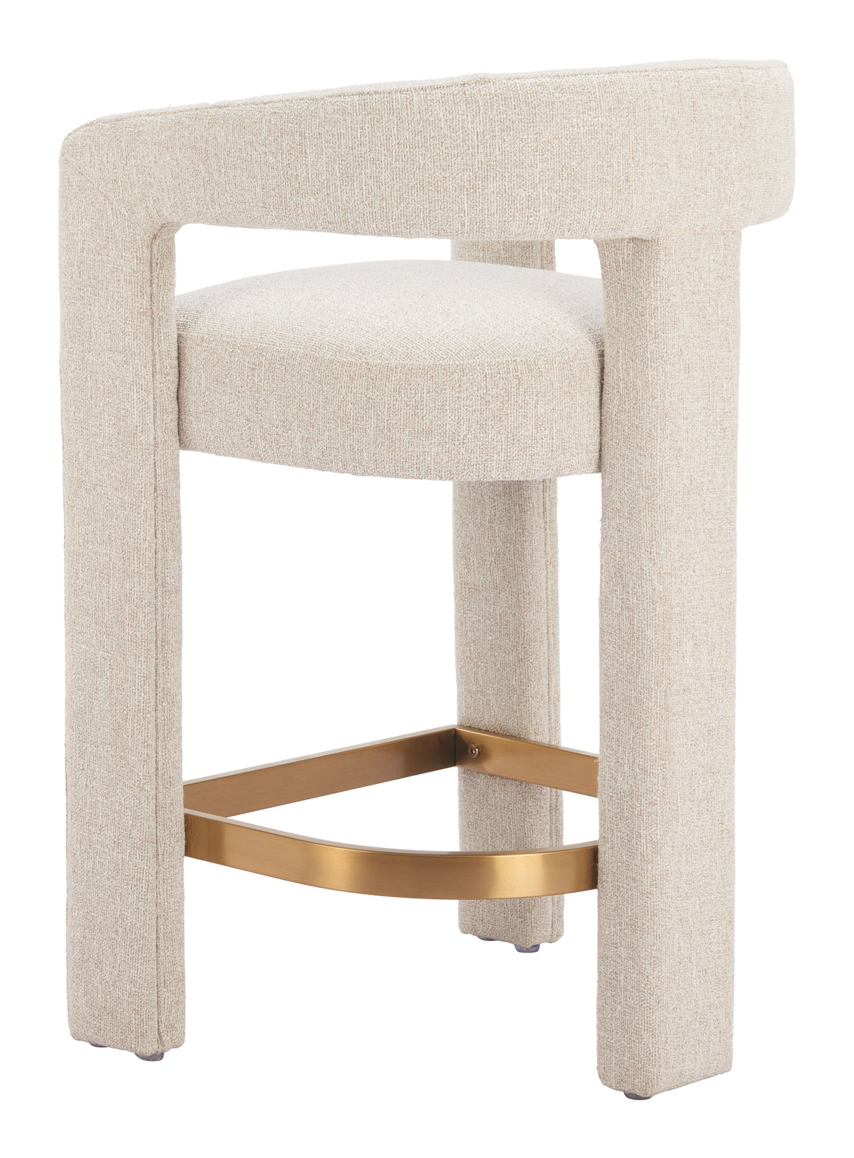 Saiko Beige Barstool by Zuomod at Eve Furniture