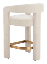 Saiko Beige Barstool by Zuomod at Eve Furniture