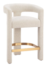 Saiko Beige Barstool by Zuomod at Eve Furniture