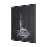 Sail Away I by Mercana Studio a Hand Embellished Textured Framed Canvas by Mercana at Eve Furniture