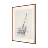 Sail Away II by Mercana Studio a Hand Embellished Framed Art Print Matted under Glass by Mercana at Eve Furniture