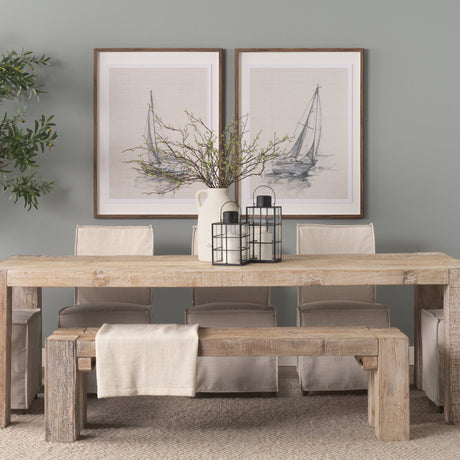 Sail Away II by Mercana Studio a Hand Embellished Framed Art Print Matted under Glass by Mercana at Eve Furniture