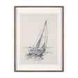 Sail Away II by Mercana Studio a Hand Embellished Framed Art Print Matted under Glass by Mercana at Eve Furniture