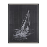 Sail Away II by Mercana Studio a Hand Embellished Textured Framed Canvas by Mercana at Eve Furniture