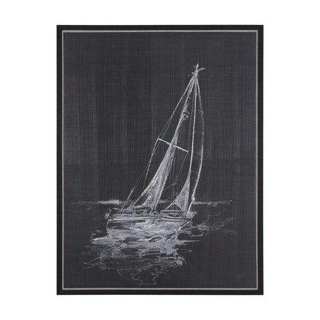 Sail Away II by Mercana Studio a Hand Embellished Textured Framed Canvas by Mercana at Eve Furniture