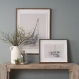 Sail Away III by Mercana Studio a Hand Embellished Framed Art Print Matted under Glass by Mercana at Eve Furniture