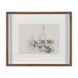 Sail Away III by Mercana Studio a Hand Embellished Framed Art Print Matted under Glass by Mercana at Eve Furniture