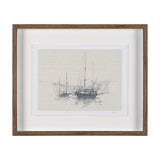 Sail Away IV by Mercana Studio a Hand Embellished Framed Art Print Matted under Glass by Mercana at Eve Furniture