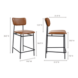 Sailor Brown Counter Stool by Moe's Home at Eve Furniture