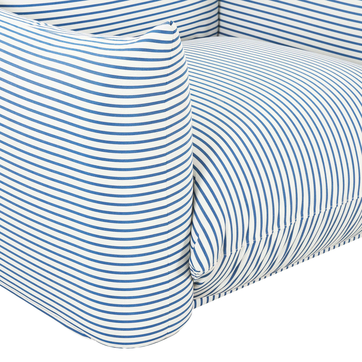 Saint Tropez Striped Stuffed Indoor / Outdoor Armchair by TOV Furniture at Eve Furniture