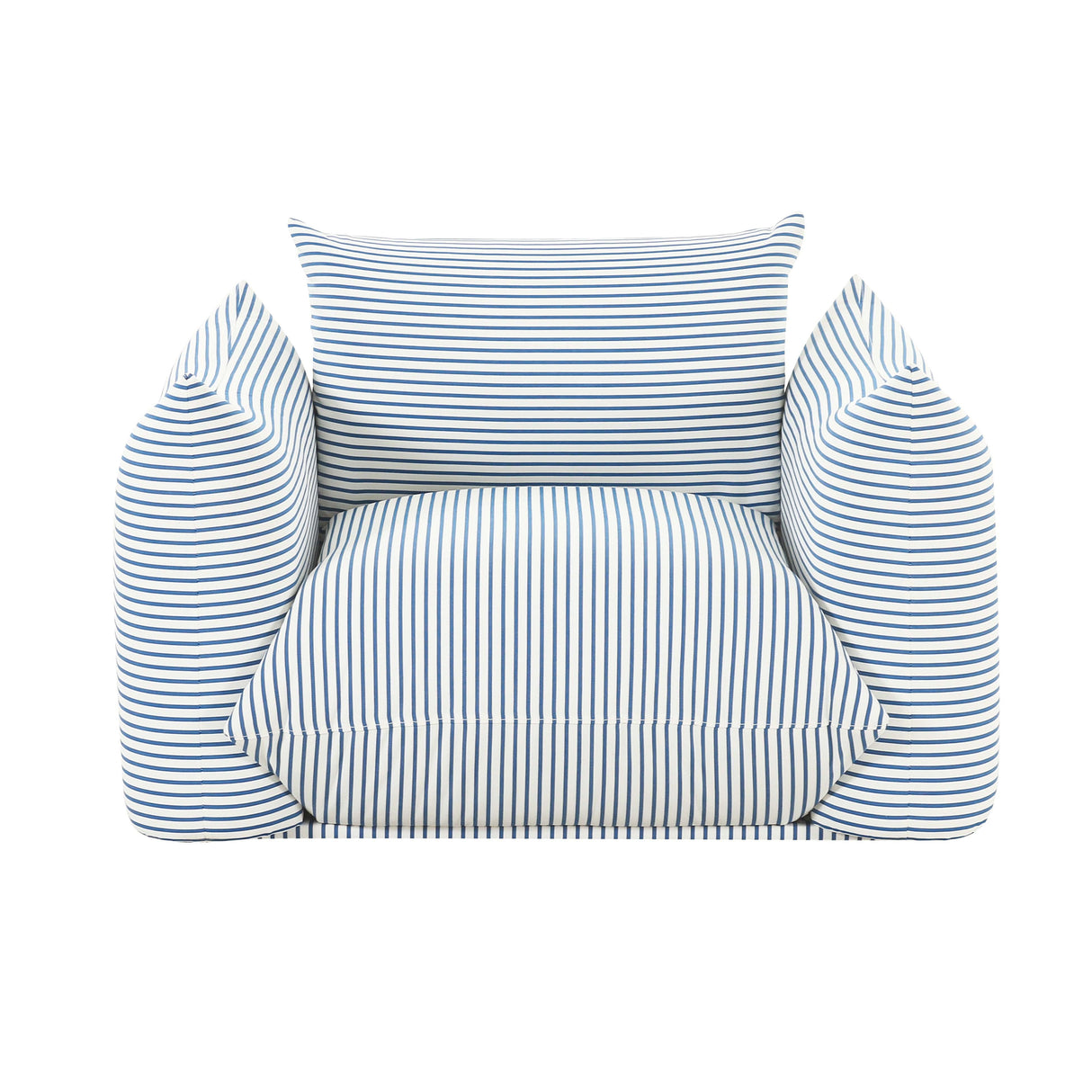 Saint Tropez Striped Stuffed Indoor / Outdoor Armchair by TOV Furniture at Eve Furniture