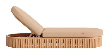 Sakina Brown Outdoor Chaise Lounge by Zuomod at Eve Furniture