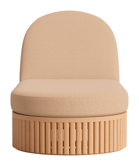Sakina Brown Outdoor Chaise Lounge by Zuomod at Eve Furniture