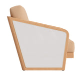 Sakina Brown Outdoor Lounge Chair by Zuomod at Eve Furniture