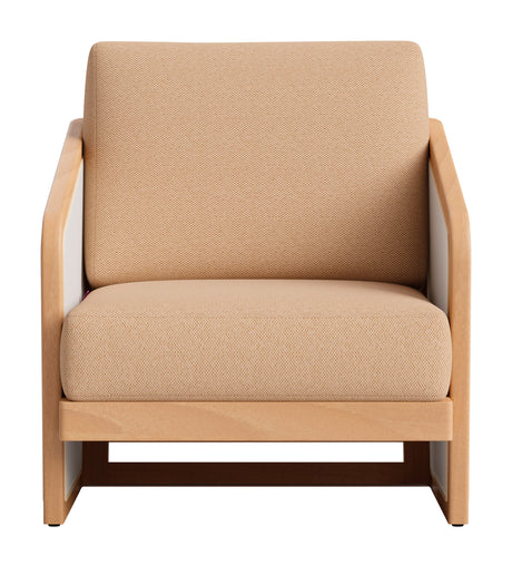 Sakina Brown Outdoor Lounge Chair by Zuomod at Eve Furniture