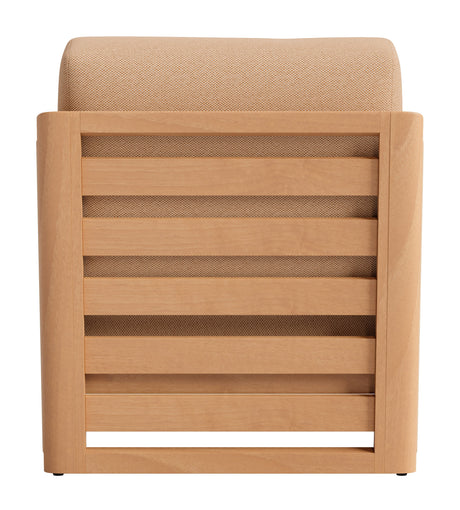 Sakina Brown Outdoor Lounge Chair by Zuomod at Eve Furniture