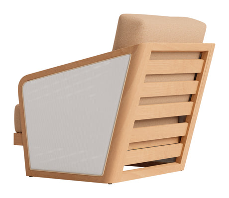 Sakina Brown Outdoor Lounge Chair by Zuomod at Eve Furniture