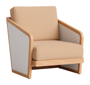 Sakina Brown Outdoor Lounge Chair by Zuomod at Eve Furniture
