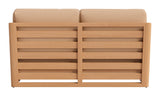 Sakina Brown Outdoor Sofa by Zuomod at Eve Furniture