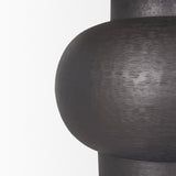 Salaah Black Brushed Metal w/ Beige Shade Table Lamp by Mercana at Eve Furniture