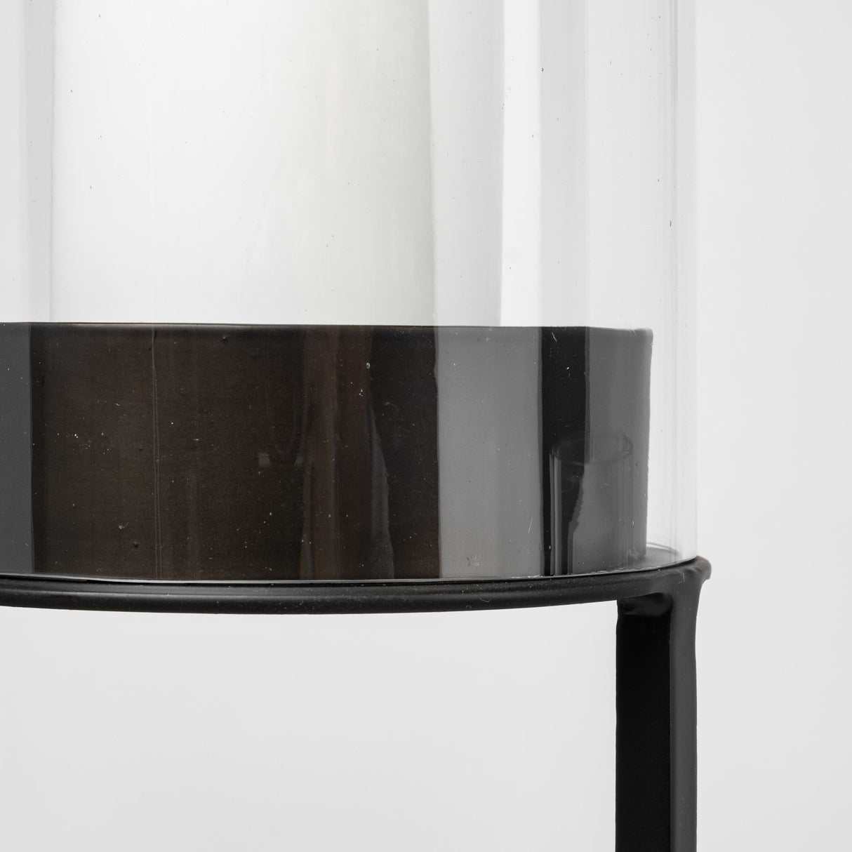 Salah I Small Black Iron Table Candle Holder by Mercana at Eve Furniture