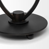 Salah I Small Black Iron Table Candle Holder by Mercana at Eve Furniture