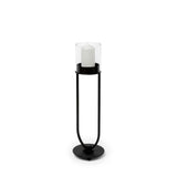 Salah I Small Black Iron Table Candle Holder by Mercana at Eve Furniture