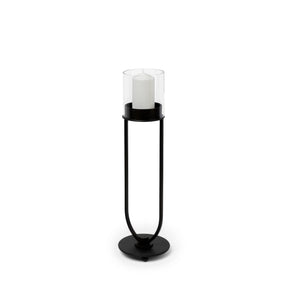 Salah I Small Black Iron Table Candle Holder by Mercana at Eve Furniture