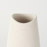 Salar Cream Conical Crackled Ceramic Vase by Mercana at Eve Furniture